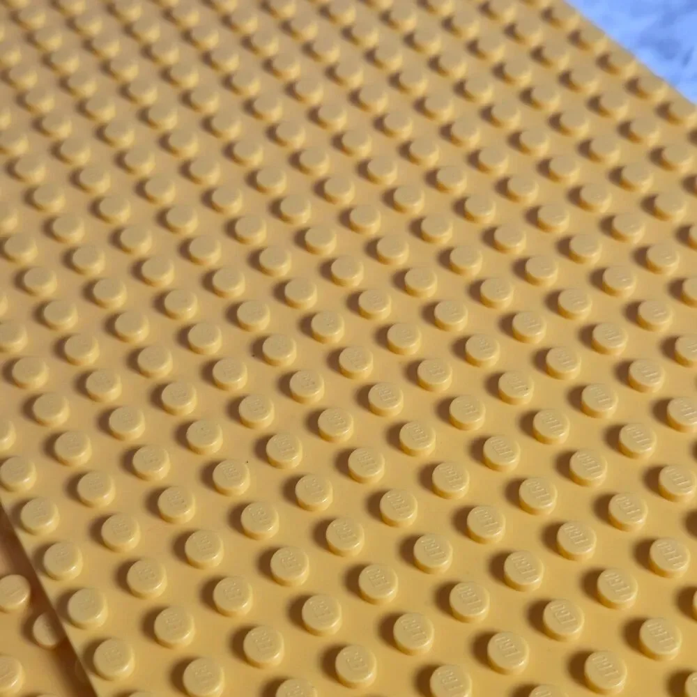Lego Rare 1989 Vintage Red and Yellow 3 Compartment Storage Case w/ Sliding Lids
